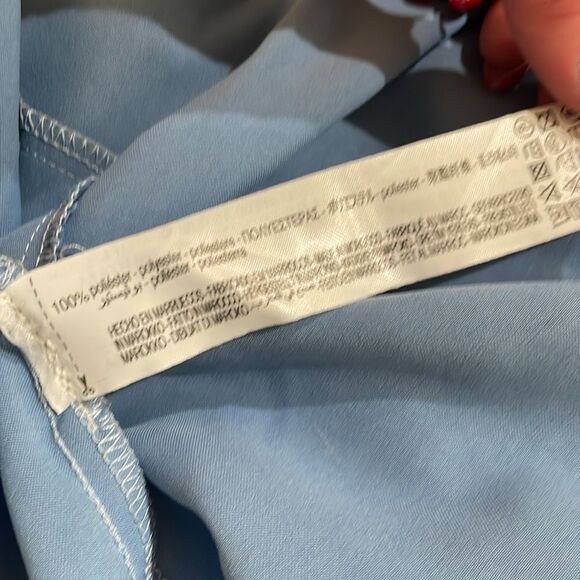 Bershka blue satin joggers | size M - Picture 4 of 8